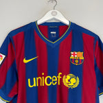 Buy 2009/10 BARCELONA MESSI 10 HOME SHIRT (L) NIKE ~ Free worldwide shipping available ~ Authentic Vintage Football Shirts from Cult Kits