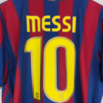 Buy 2009/10 BARCELONA MESSI 10 HOME SHIRT (L) NIKE ~ Free worldwide shipping available ~ Authentic Vintage Football Shirts from Cult Kits