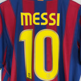 Buy 2009/10 BARCELONA MESSI 10 HOME SHIRT (L) NIKE ~ Free worldwide shipping available ~ Authentic Vintage Football Shirts from Cult Kits
