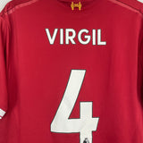 Shop 2017/18 LIVERPOOL VIRGIL #4 *125 YEARS* HOME SHIRT (L) NEW BALANCE, classic football shirts, vintage football shirts & retro soccer jerseys at Cult Kits