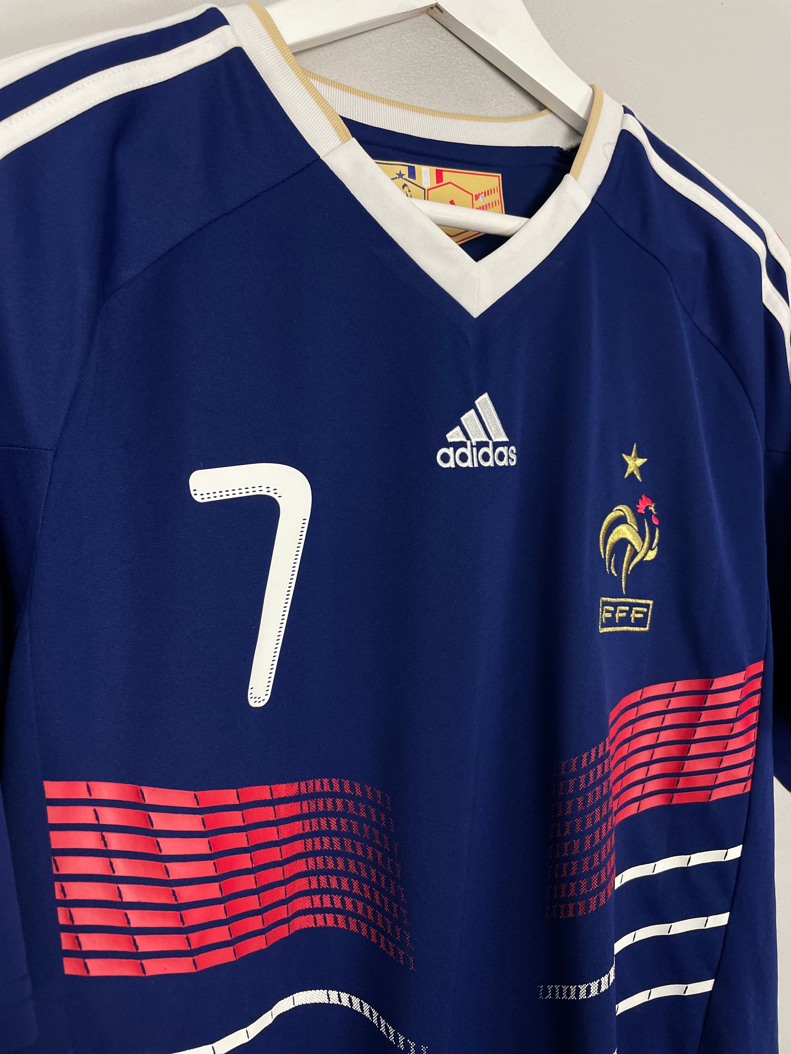 Shop 2009/10 FRANCE RIBERY #7 HOME SHIRT (L) ADIDAS, classic football shirts, vintage football shirts & retro soccer jerseys at Cult Kits