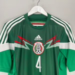 Shop 2014/15 MEXICO R.MARQUEZ #4 HOME SHIRT (M) ADIDAS, classic football shirts, vintage football shirts & retro soccer jerseys at Cult Kits