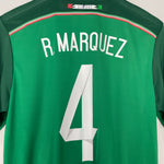 Shop 2014/15 MEXICO R.MARQUEZ #4 HOME SHIRT (M) ADIDAS, classic football shirts, vintage football shirts & retro soccer jerseys at Cult Kits