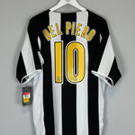 Shop 2004/05 JUVENTUS DEL PIERO #10 *BNWT* HOME SHIRT (L) NIKE, classic football shirts, vintage football shirts & retro soccer jerseys at Cult Kits