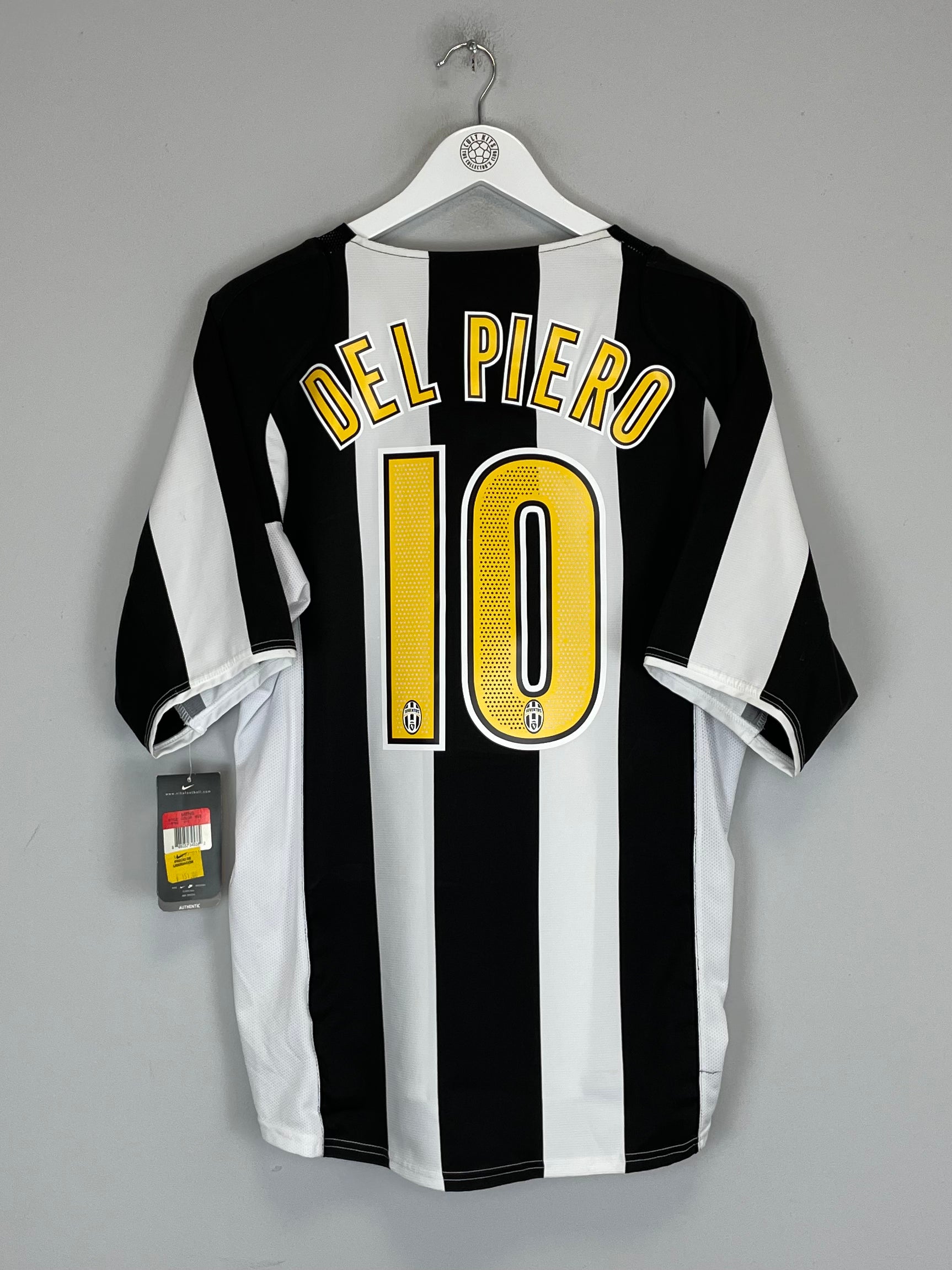 Shop 2004/05 JUVENTUS DEL PIERO #10 *BNWT* HOME SHIRT (L) NIKE, classic football shirts, vintage football shirts & retro soccer jerseys at Cult Kits