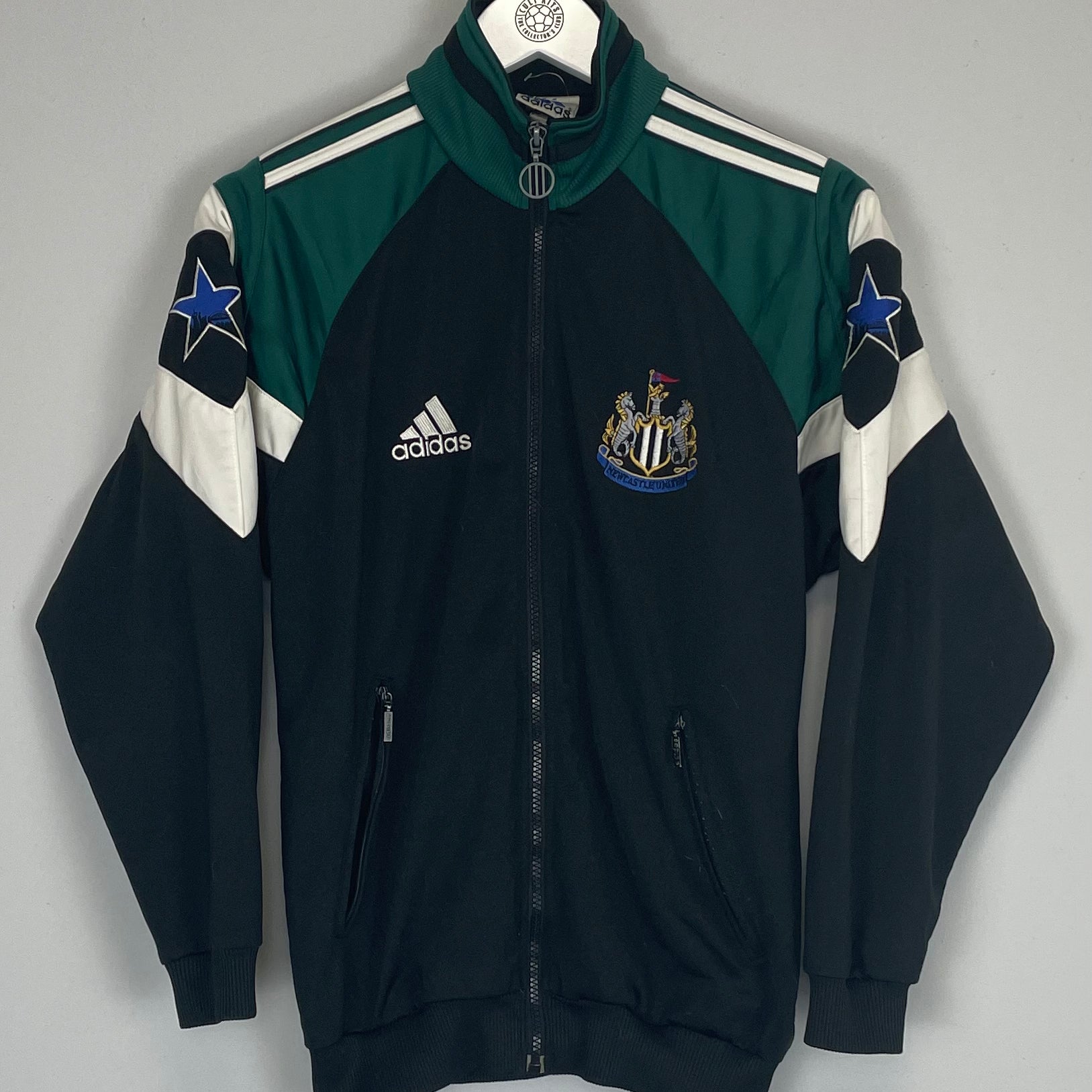 Shop 1997/99 NEWCASTLE UNITED TRACK JACKET (XL.KIDS) ADIDAS, classic football shirts, vintage football shirts & retro soccer jerseys at Cult Kits