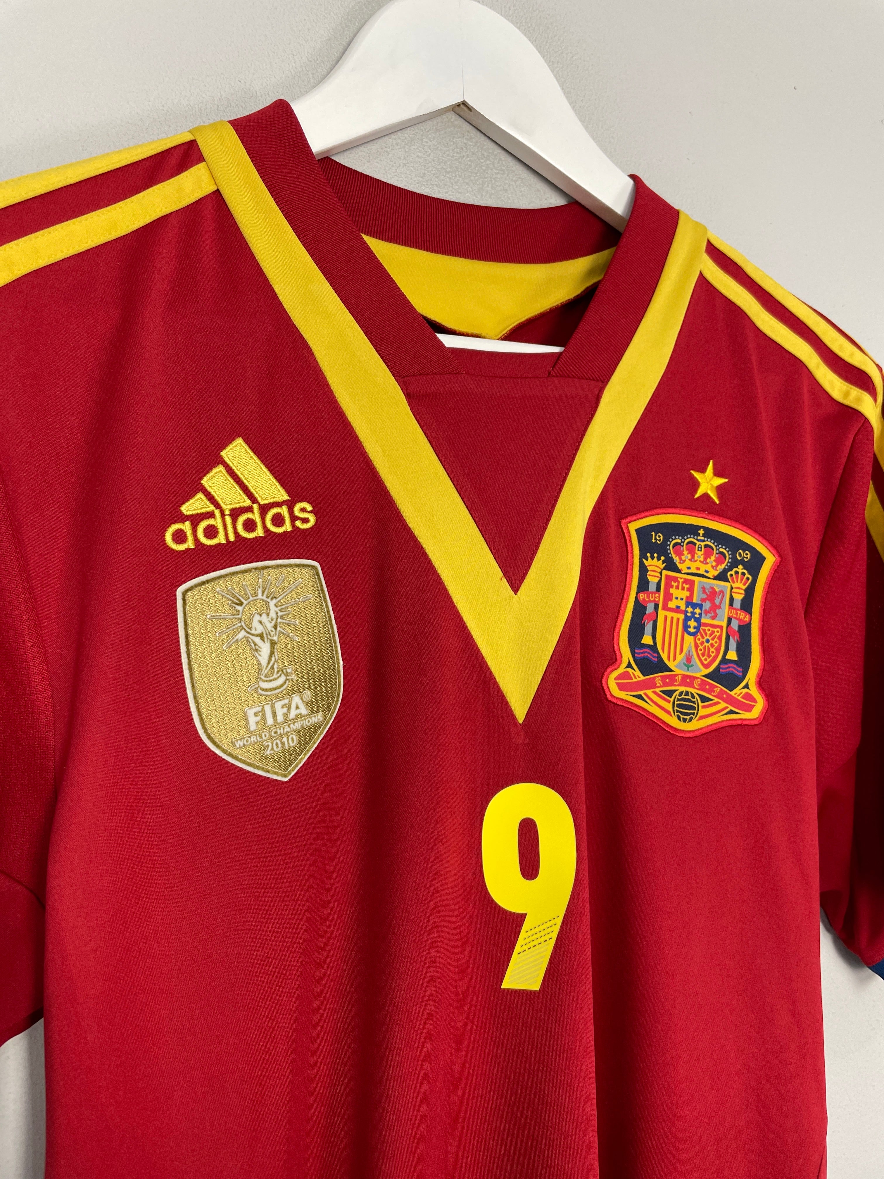 Shop 2012/13 SPAIN TORRES #9 CONFEDERATIONS CUP HOME SHIRT (M) ADIDAS, classic football shirts, vintage football shirts & retro soccer jerseys at Cult Kits