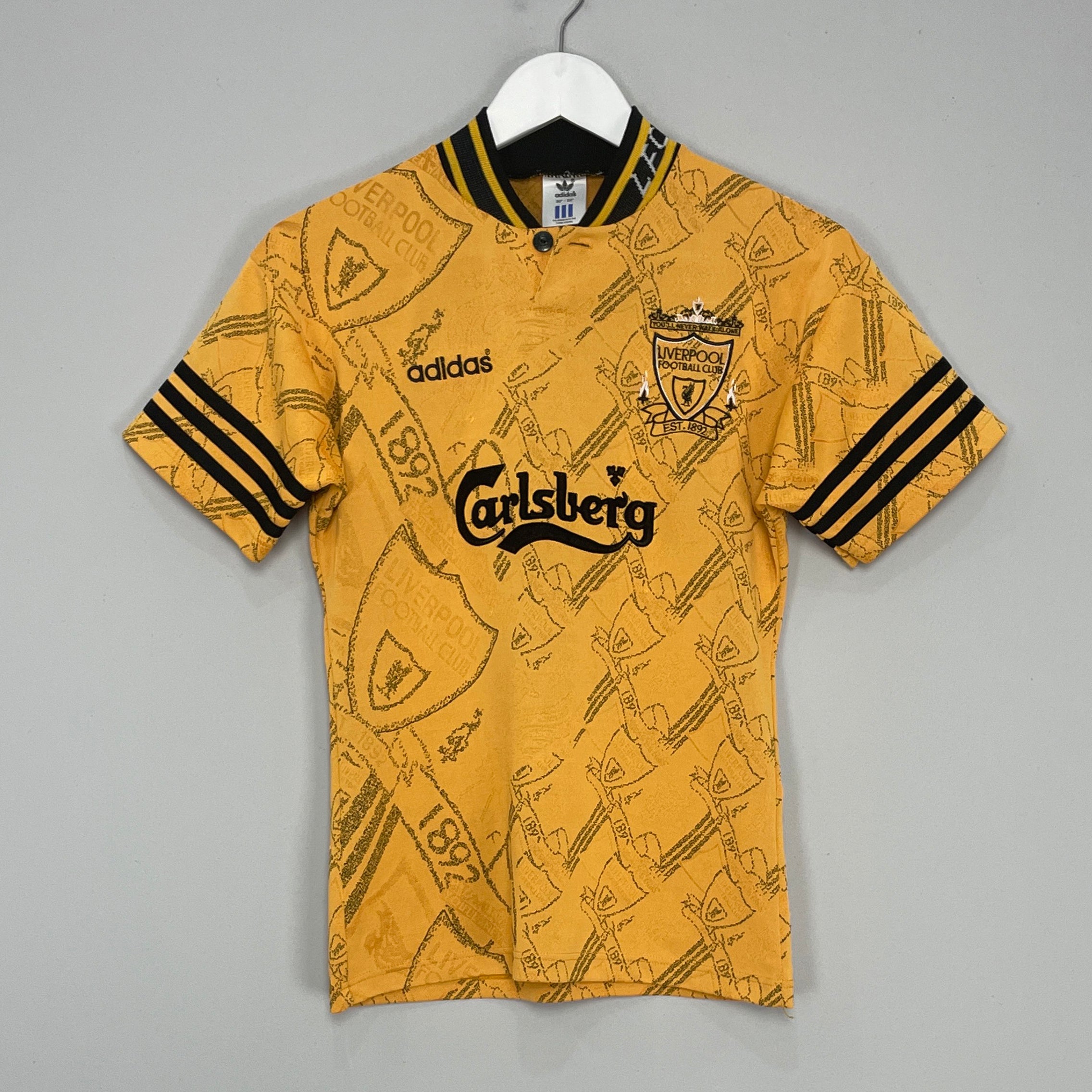 Shop 1994/96 LIVERPOOL THIRD SHIRT (L.KIDS) ADIDAS, classic football shirts, vintage football shirts & retro soccer jerseys at Cult Kits