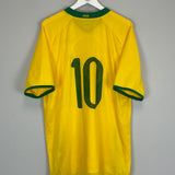2008/10 BRAZIL #10 HOME SHIRT (XL) NIKE