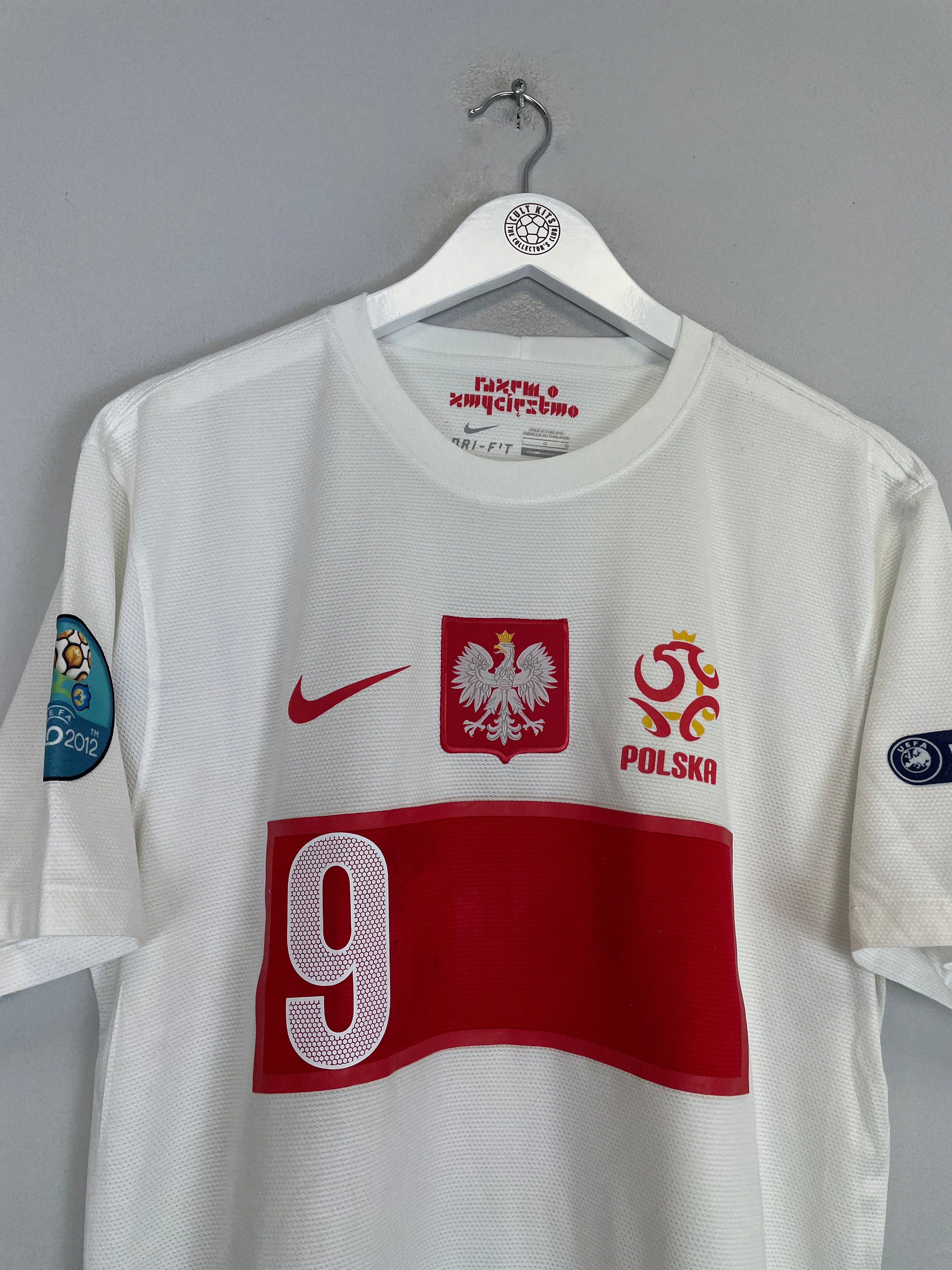 Shop 2012/13 POLAND LEWANDOWSKI #9 HOME SHIRT (L) NIKE, classic football shirts, vintage football shirts & retro soccer jerseys at Cult Kits