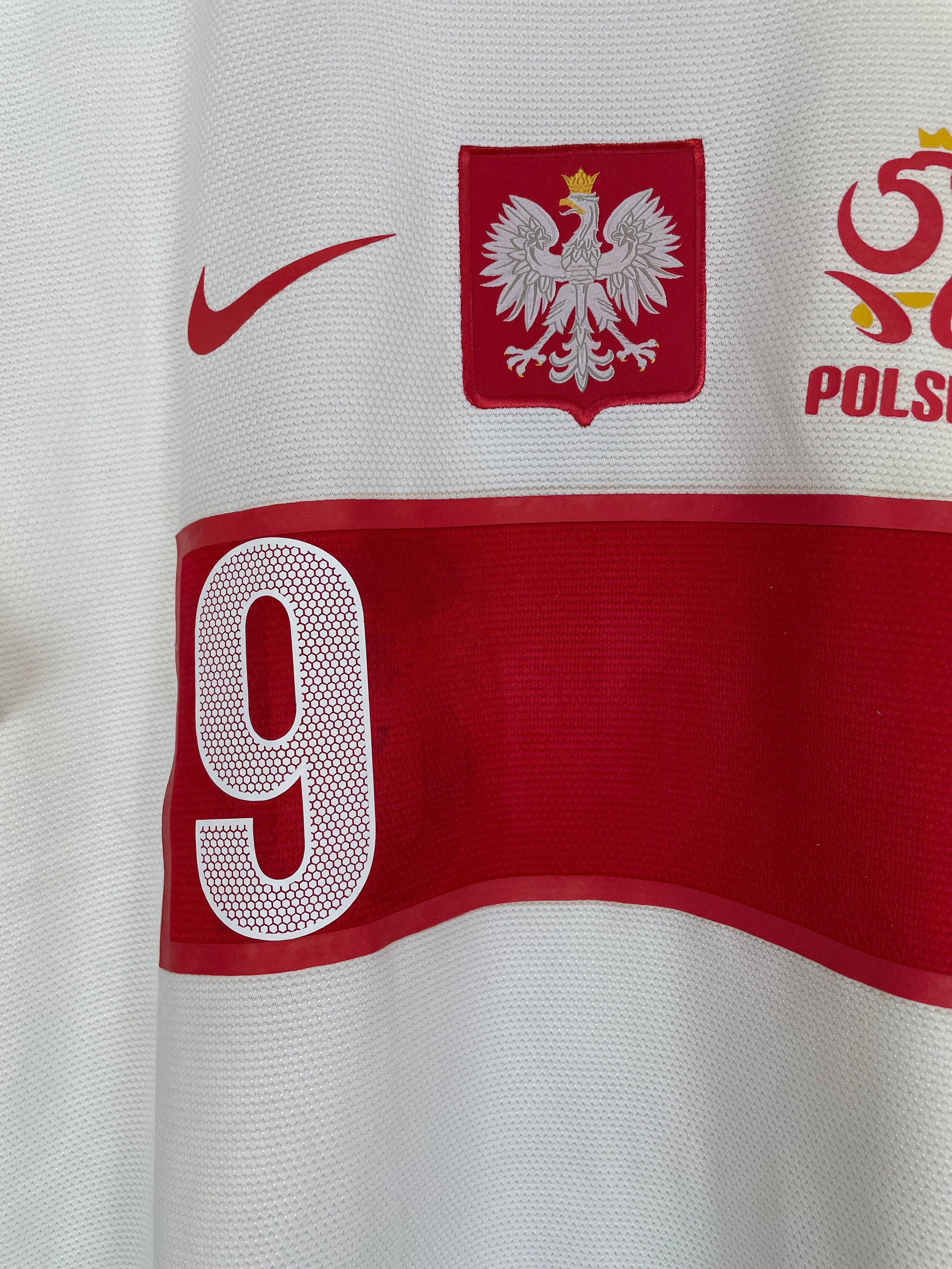 Shop 2012/13 POLAND LEWANDOWSKI #9 HOME SHIRT (L) NIKE, classic football shirts, vintage football shirts & retro soccer jerseys at Cult Kits