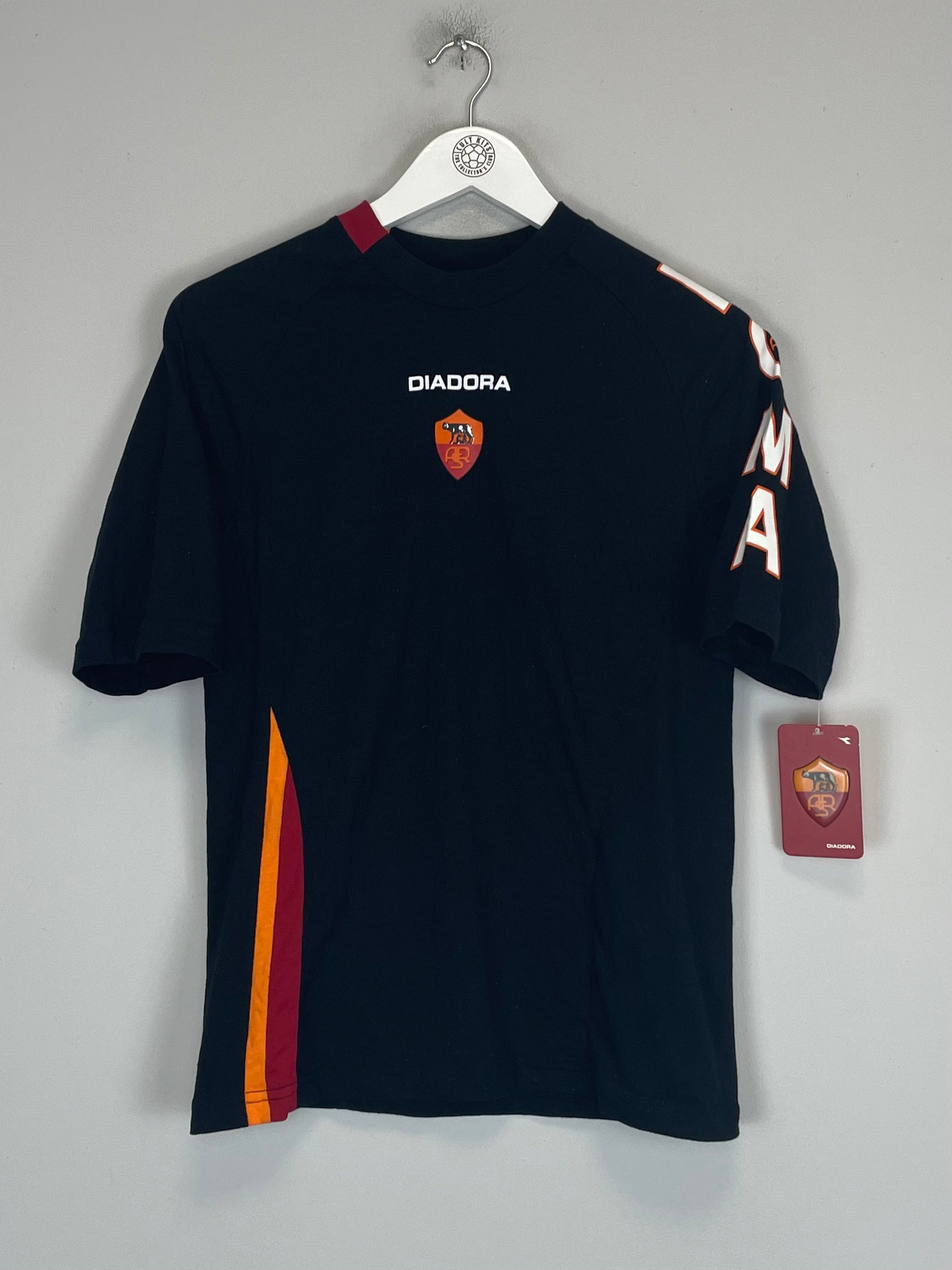 Shop 2003/04 ROMA *BNWT* T-SHIRT (M) DIADORA, classic football shirts, vintage football shirts & retro soccer jerseys at Cult Kits