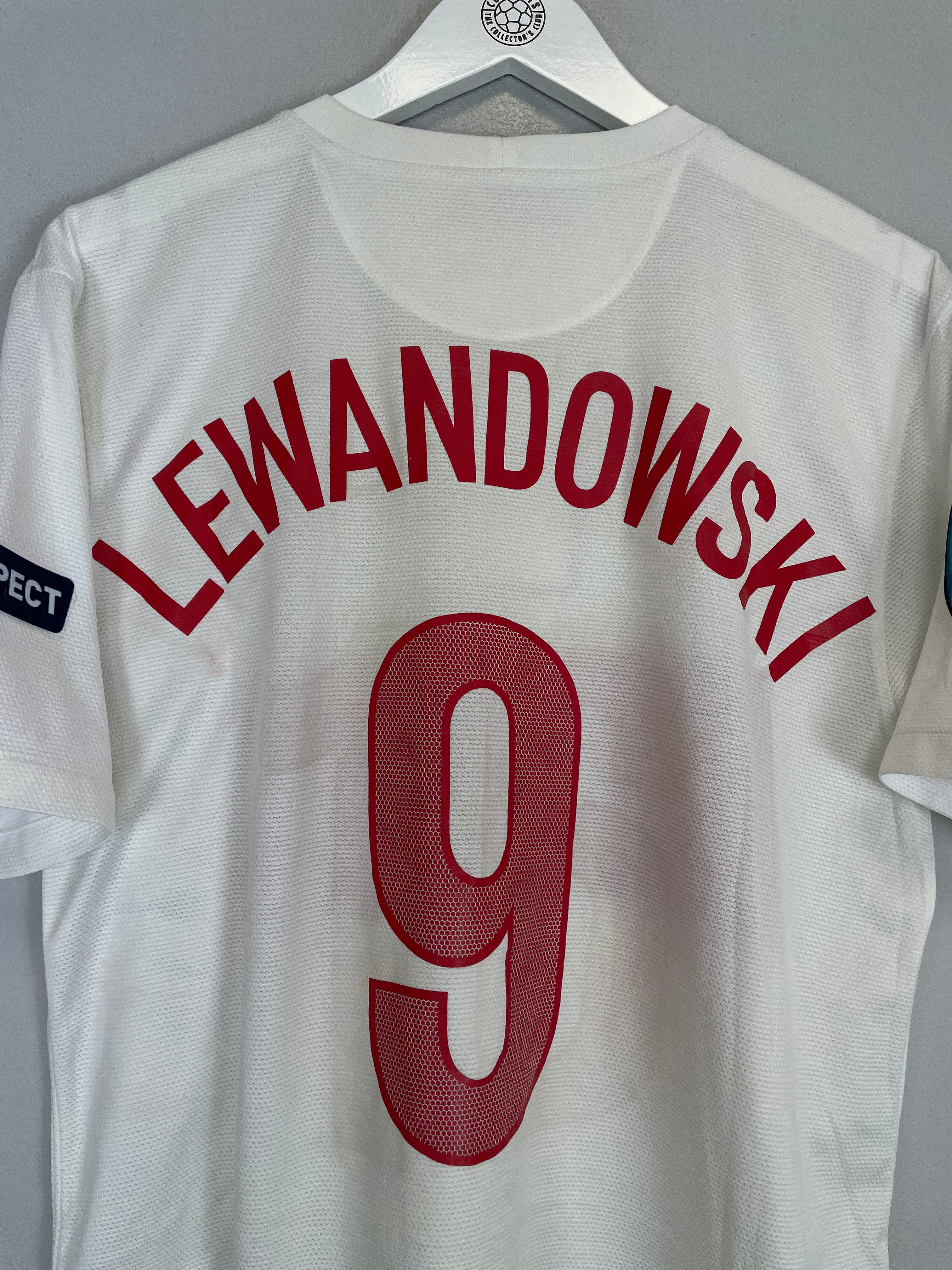 Shop 2012/13 POLAND LEWANDOWSKI #9 HOME SHIRT (L) NIKE, classic football shirts, vintage football shirts & retro soccer jerseys at Cult Kits