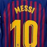 Shop 2018/19 BARCELONA MESSI #10 HOME SHIRT (S) NIKE, classic football shirts, vintage football shirts & retro soccer jerseys at Cult Kits