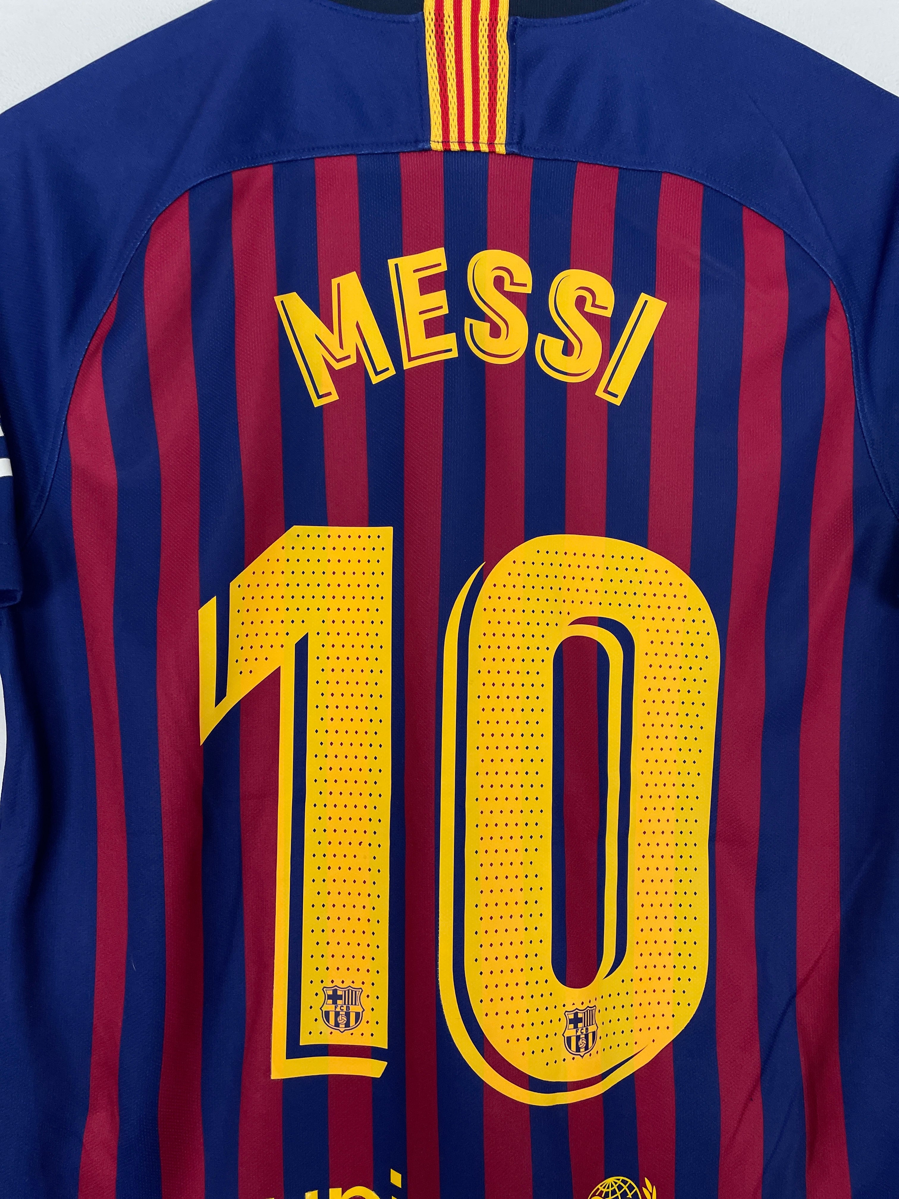 Shop 2018/19 BARCELONA MESSI #10 HOME SHIRT (S) NIKE, classic football shirts, vintage football shirts & retro soccer jerseys at Cult Kits