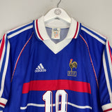 1998/00 FRANCE ZIDANE #10 HOME SHIRT (S) ADIDAS