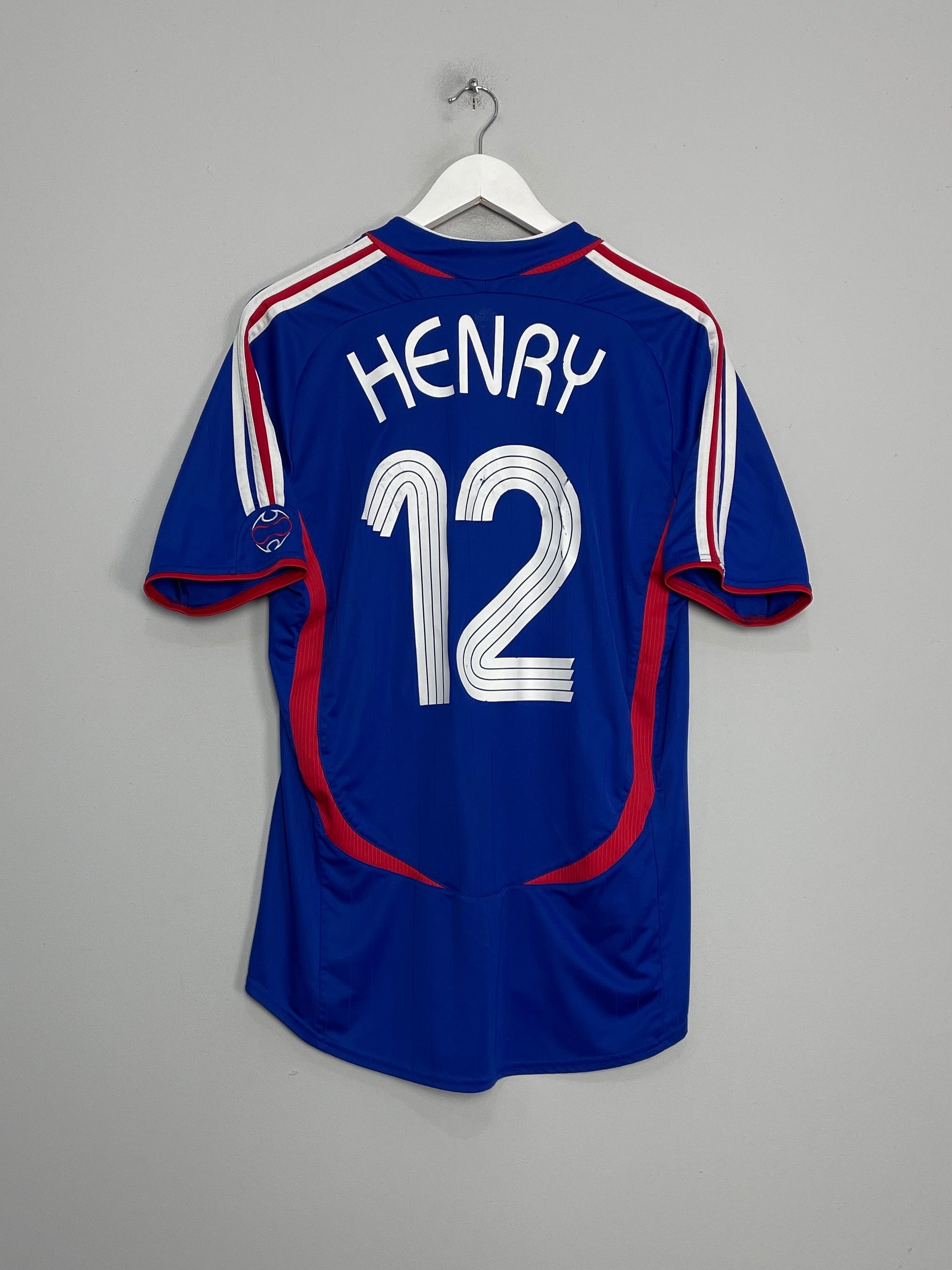 Shop 2006/07 FRANCE HENRY #12 HOME SHIRT (XL) ADIDAS, classic football shirts, vintage football shirts & retro soccer jerseys at Cult Kits