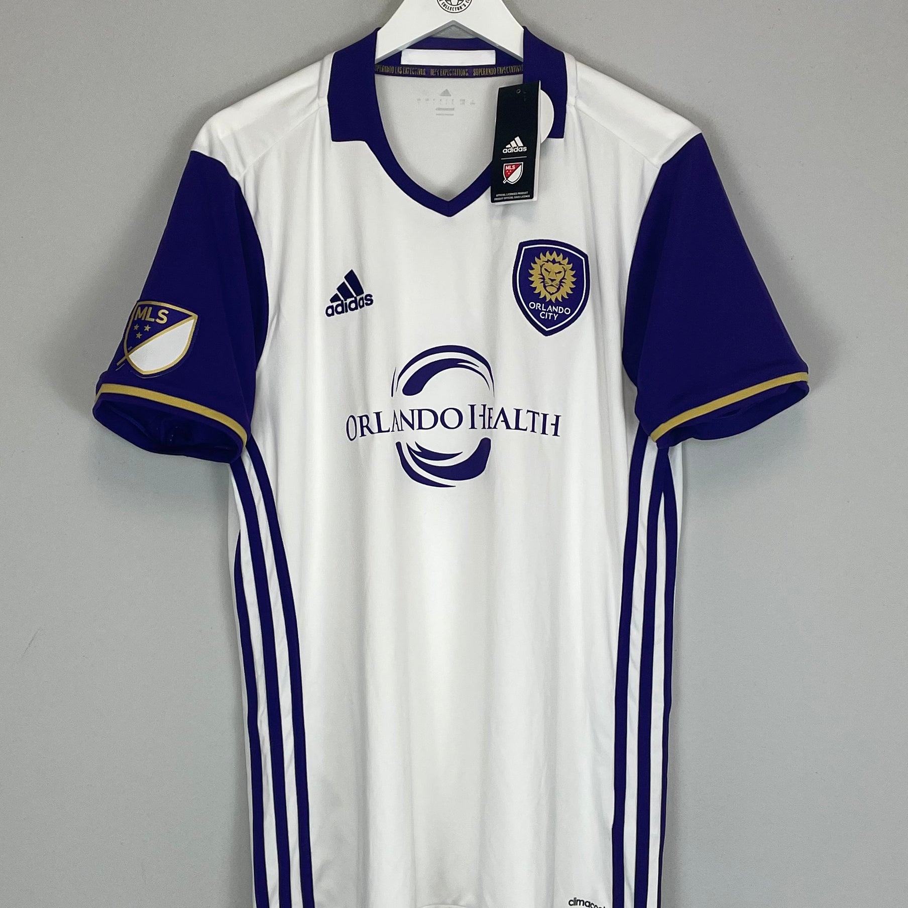 Shop 2016 ORLANDO CITY *BNWT* AWAY SHIRT (L) ADIDAS, classic football shirts, vintage football shirts & retro soccer jerseys at Cult Kits