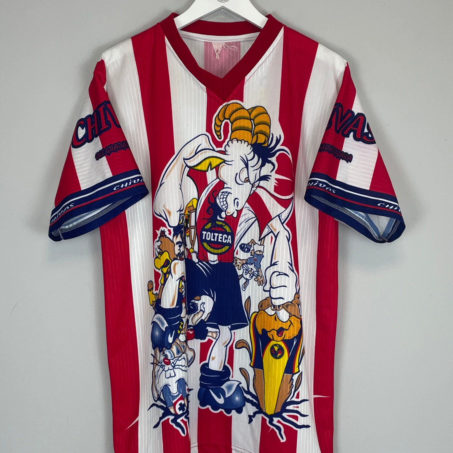 Shop 1990'S CHIVAS GUADALAJARA BOOTLEG SHIRT (XL), classic football shirts, vintage football shirts & retro soccer jerseys at Cult Kits