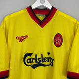 1997/99 LIVERPOOL FOWLER #9 AWAY SHIRT (L) REEBOK