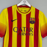 Shop 2013/14 BARCELONA MESSI #10 AWAY SHIRT (S) NIKE, classic football shirts, vintage football shirts & retro soccer jerseys at Cult Kits