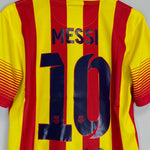 Shop 2013/14 BARCELONA MESSI #10 AWAY SHIRT (S) NIKE, classic football shirts, vintage football shirts & retro soccer jerseys at Cult Kits
