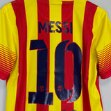 Shop 2013/14 BARCELONA MESSI #10 AWAY SHIRT (S) NIKE, classic football shirts, vintage football shirts & retro soccer jerseys at Cult Kits