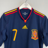 2010/11 SPAIN DAVID VILLA #7 AWAY SHIRT (S) ADIDAS