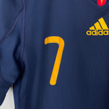 2010/11 SPAIN DAVID VILLA #7 AWAY SHIRT (S) ADIDAS