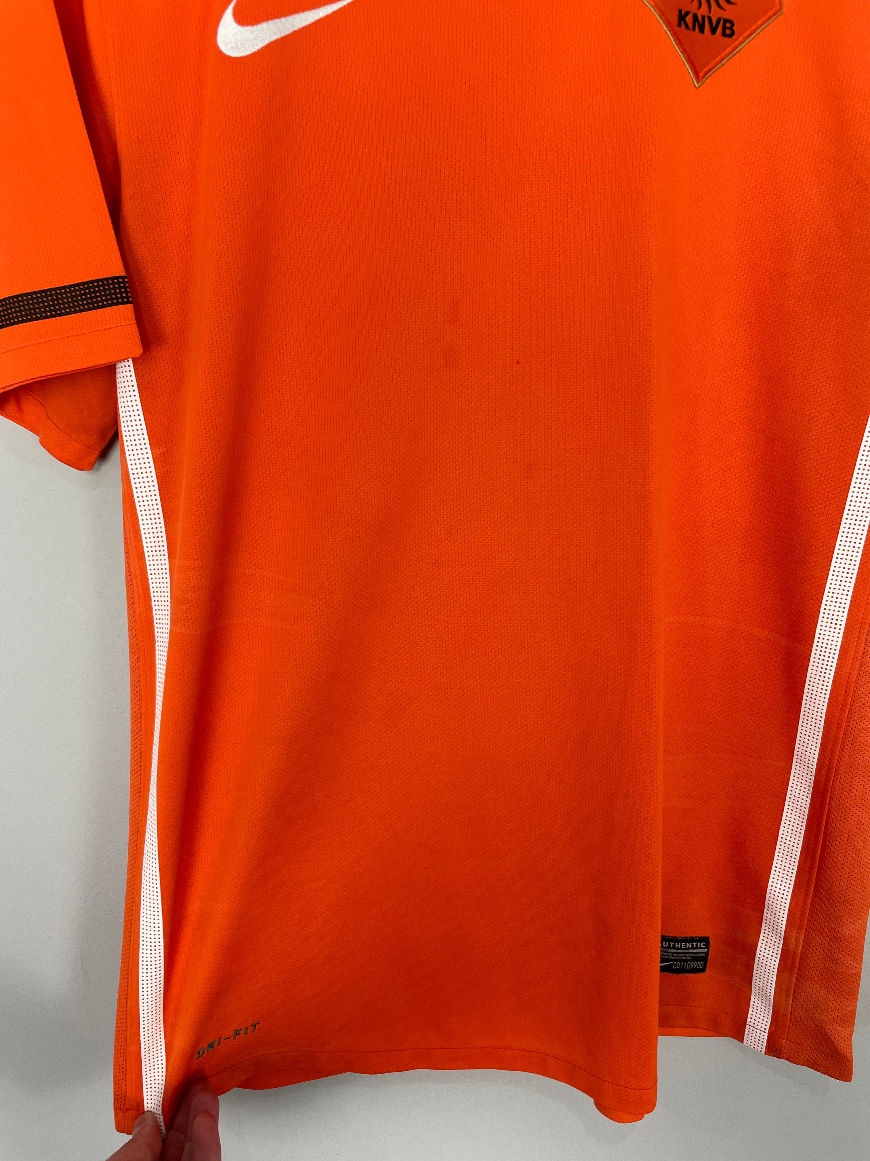Shop 2010/11 NETHERLANDS HOME SHIRT (L) NIKE, classic football shirts, vintage football shirts & retro soccer jerseys at Cult Kits