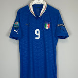 Shop 2012/13 ITALY BALOTELLI #9 HOME SHIRT (L) PUMA, classic football shirts, vintage football shirts & retro soccer jerseys at Cult Kits