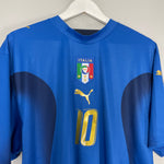 Shop 2006/07 ITALY TOTTI #10 HOME SHIRT (XL) PUMA, classic football shirts, vintage football shirts & retro soccer jerseys at Cult Kits