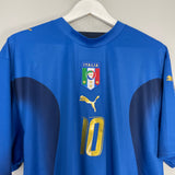 Shop 2006/07 ITALY TOTTI #10 HOME SHIRT (XL) PUMA, classic football shirts, vintage football shirts & retro soccer jerseys at Cult Kits