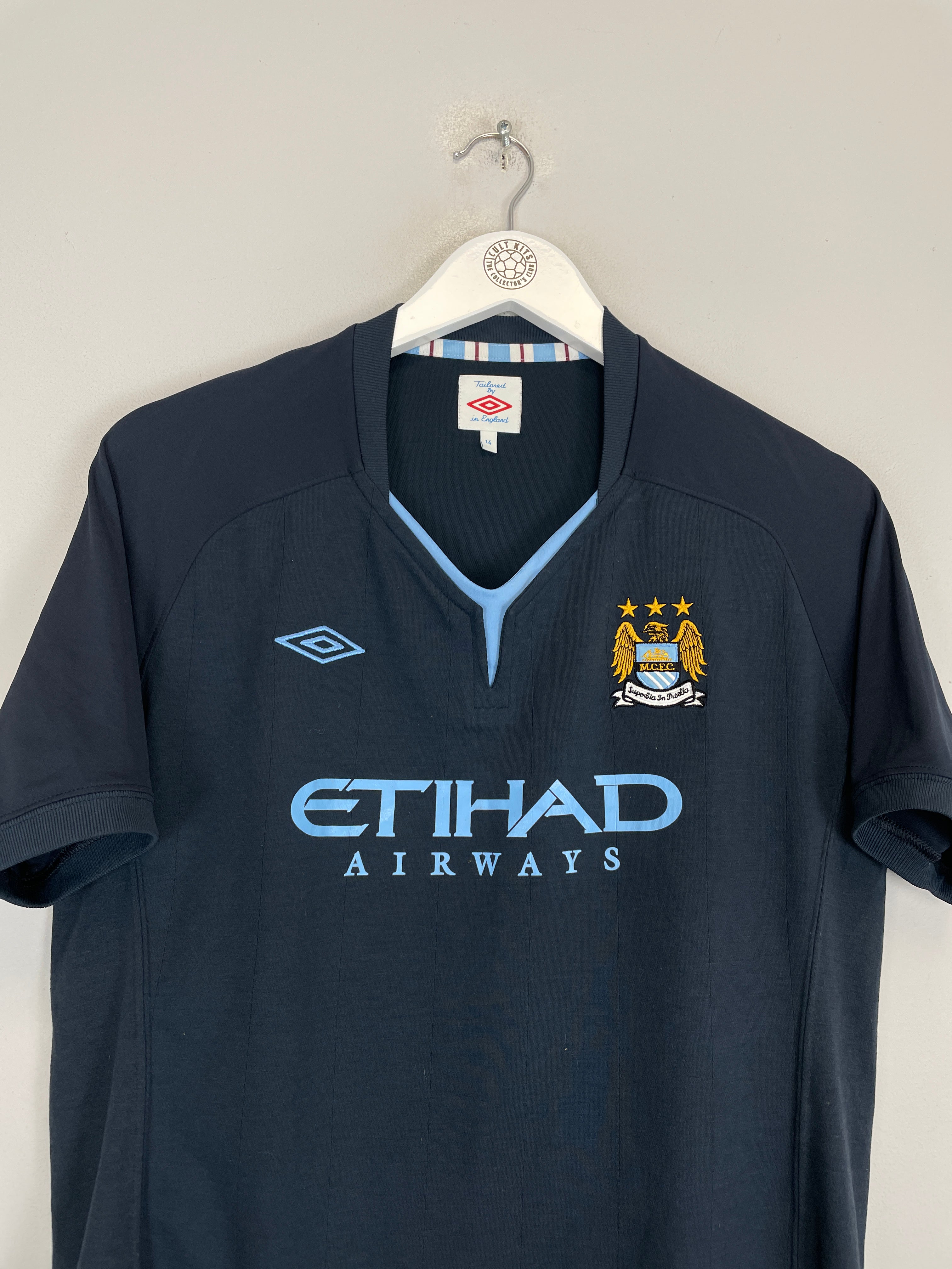Shop 2010/12 MANCHESTER CITY AWAY SHIRT (L.WOMENS) UMBRO, classic football shirts, vintage football shirts & retro soccer jerseys at Cult Kits