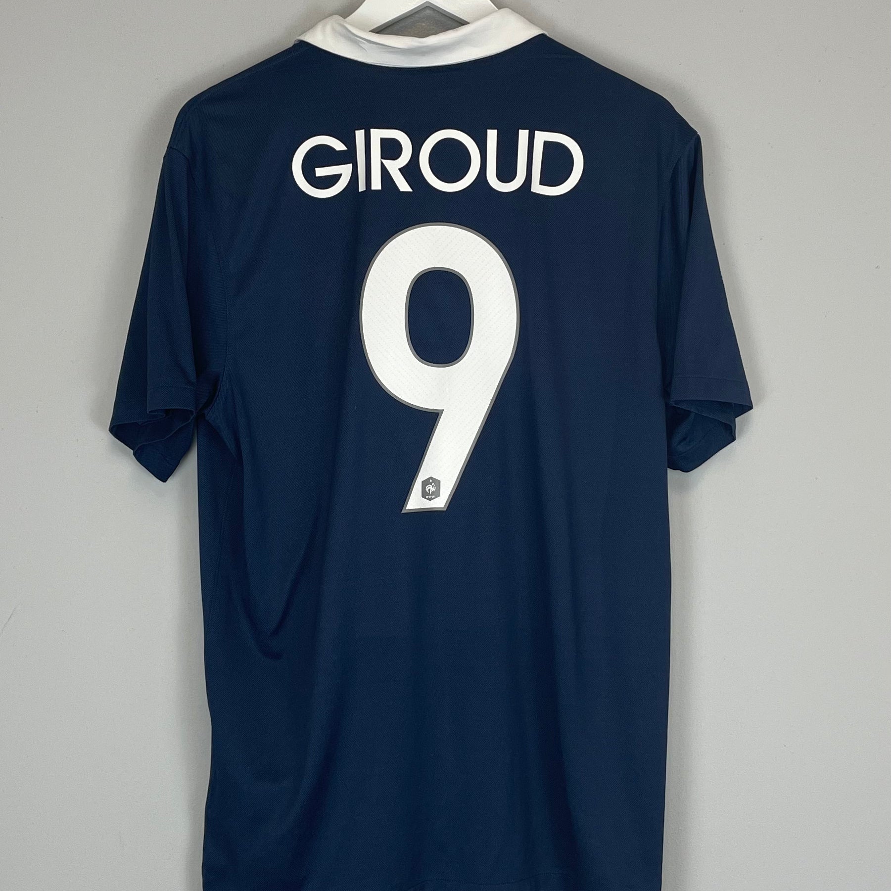 Shop 2014/15 FRANCE GIROUD #9 HOME SHIRT (L) NIKE, classic football shirts, vintage football shirts & retro soccer jerseys at Cult Kits
