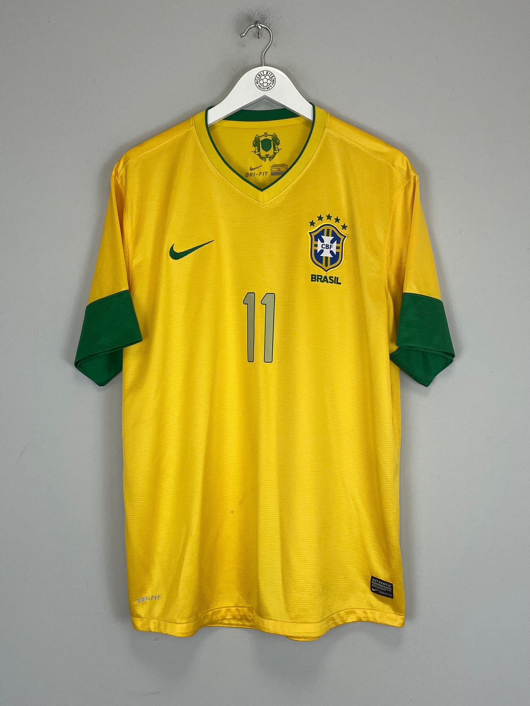 Shop 2012/13 BRAZIL NEYMAR JR #11 HOME SHIRT (XL) NIKE, classic football shirts, vintage football shirts & retro soccer jerseys at Cult Kits