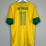 Shop 2012/13 BRAZIL NEYMAR JR #11 HOME SHIRT (XL) NIKE, classic football shirts, vintage football shirts & retro soccer jerseys at Cult Kits