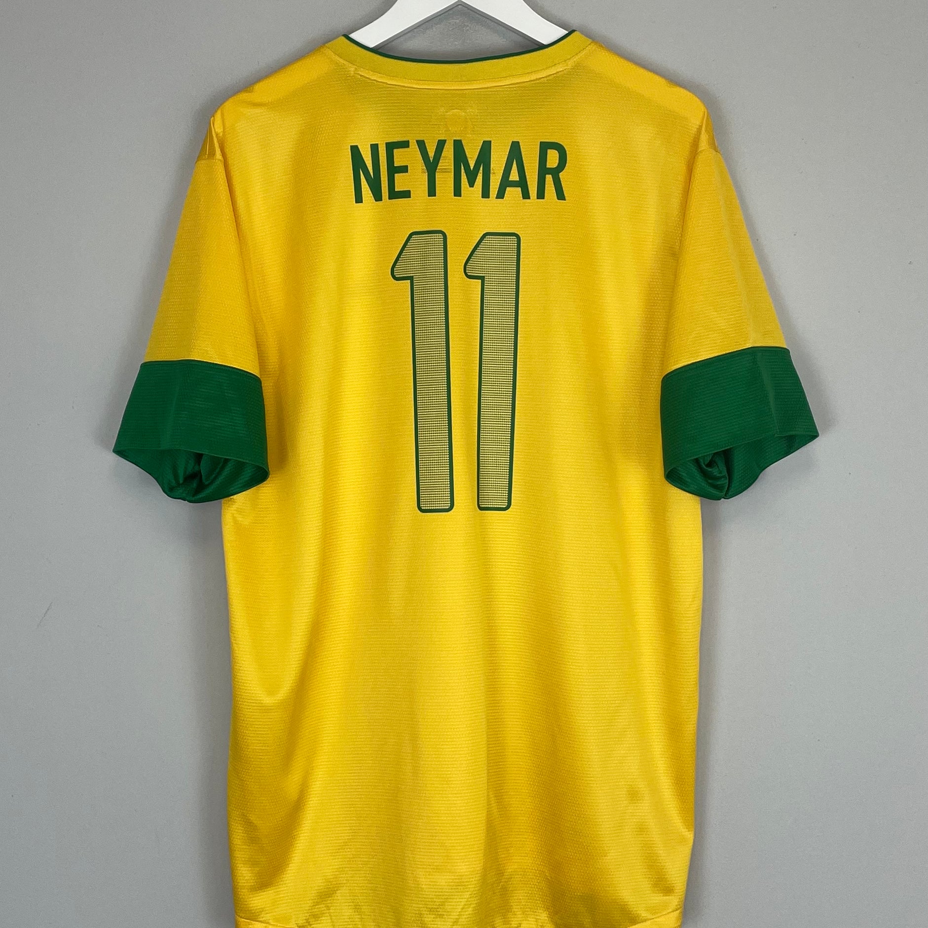 Shop 2012/13 BRAZIL NEYMAR JR #11 HOME SHIRT (XL) NIKE, classic football shirts, vintage football shirts & retro soccer jerseys at Cult Kits