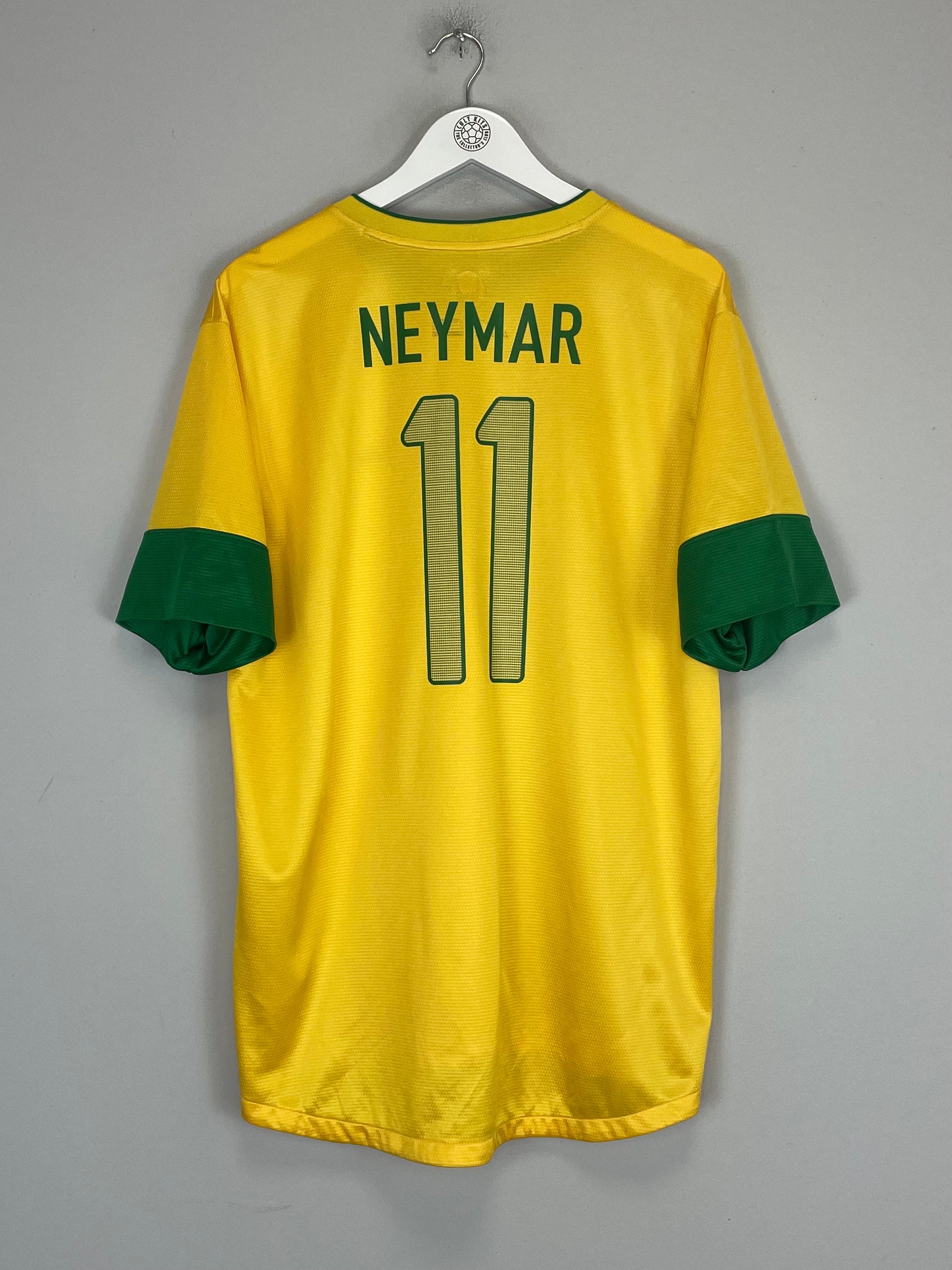 Shop 2012/13 BRAZIL NEYMAR JR #11 HOME SHIRT (XL) NIKE, classic football shirts, vintage football shirts & retro soccer jerseys at Cult Kits