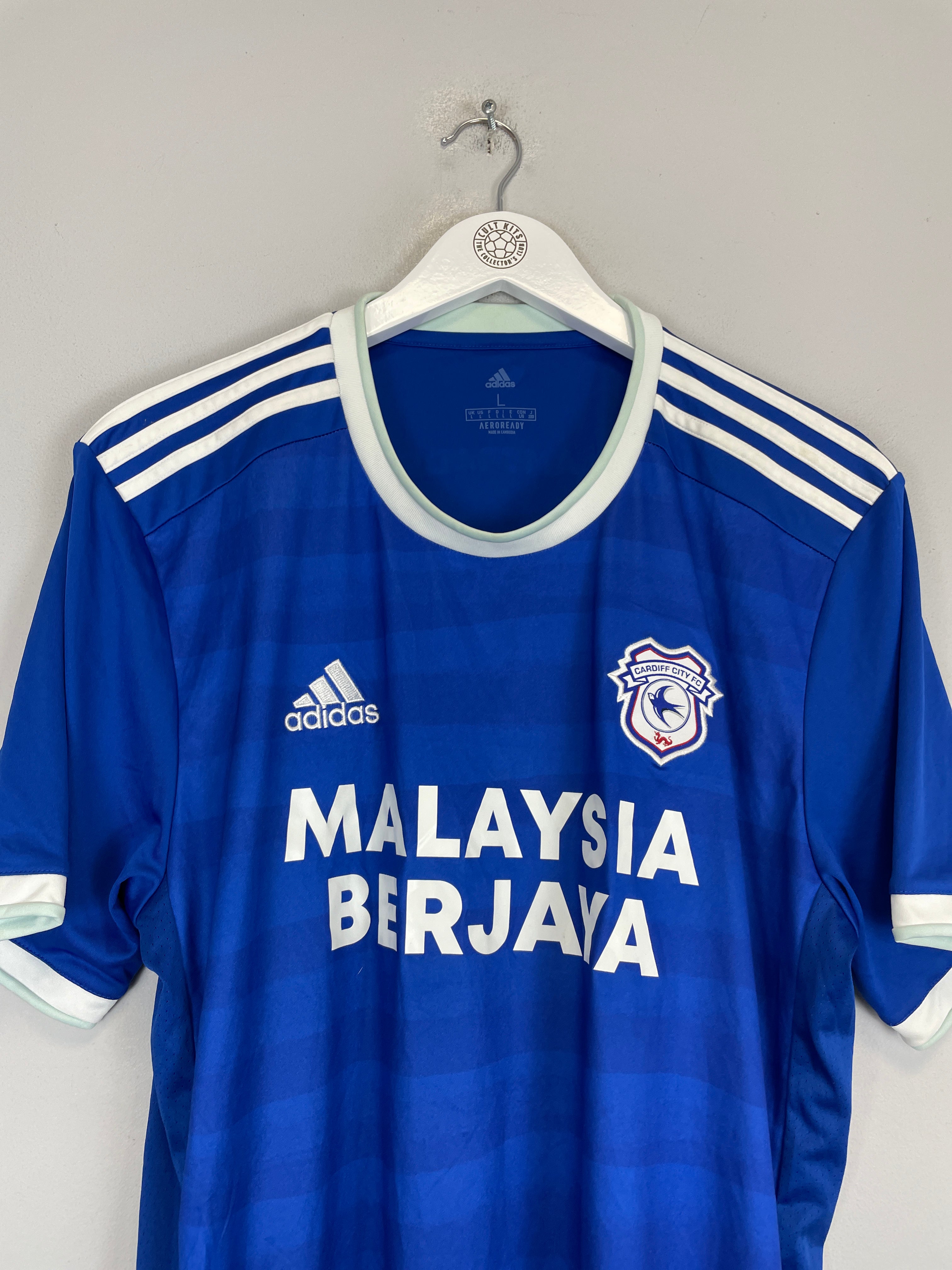 Shop 2020/21 CARDIFF CITY HOME SHIRT (L) ADIDAS, classic football shirts, vintage football shirts & retro soccer jerseys at Cult Kits