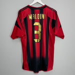 Shop 2004/05 AC MILAN MALDINI #3 HOME SHIRT (L) ADIDAS, classic football shirts, vintage football shirts & retro soccer jerseys at Cult Kits