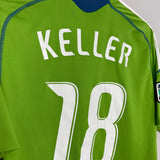 Shop 2009 SEATTLE SOUNDERS KELLER #18 HOME SHIRT (M) ADIDAS, classic football shirts, vintage football shirts & retro soccer jerseys at Cult Kits