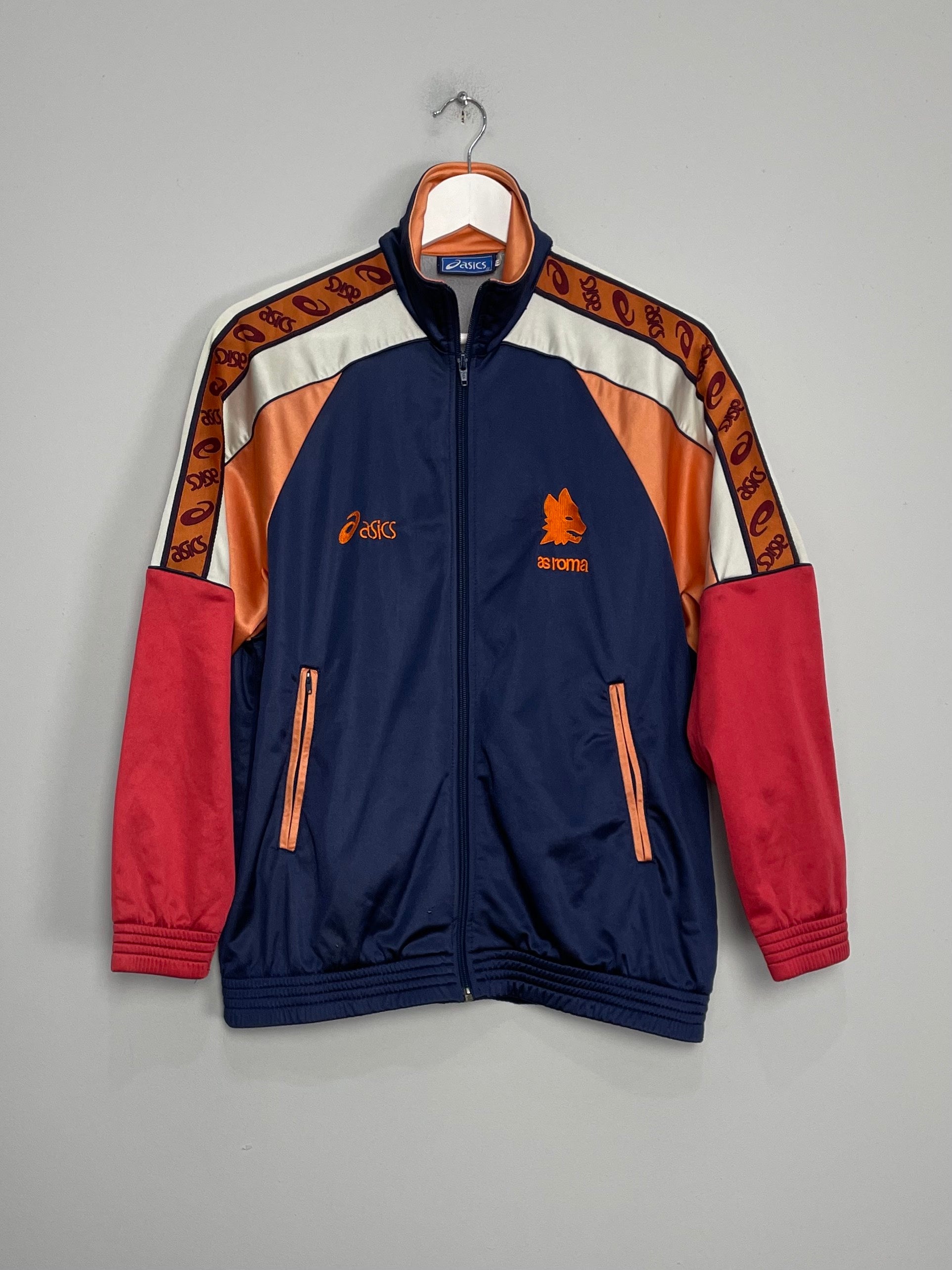 Shop 1995/96 ROMA TRACK JACKET (L) ASICS, classic football shirts, vintage football shirts & retro soccer jerseys at Cult Kits