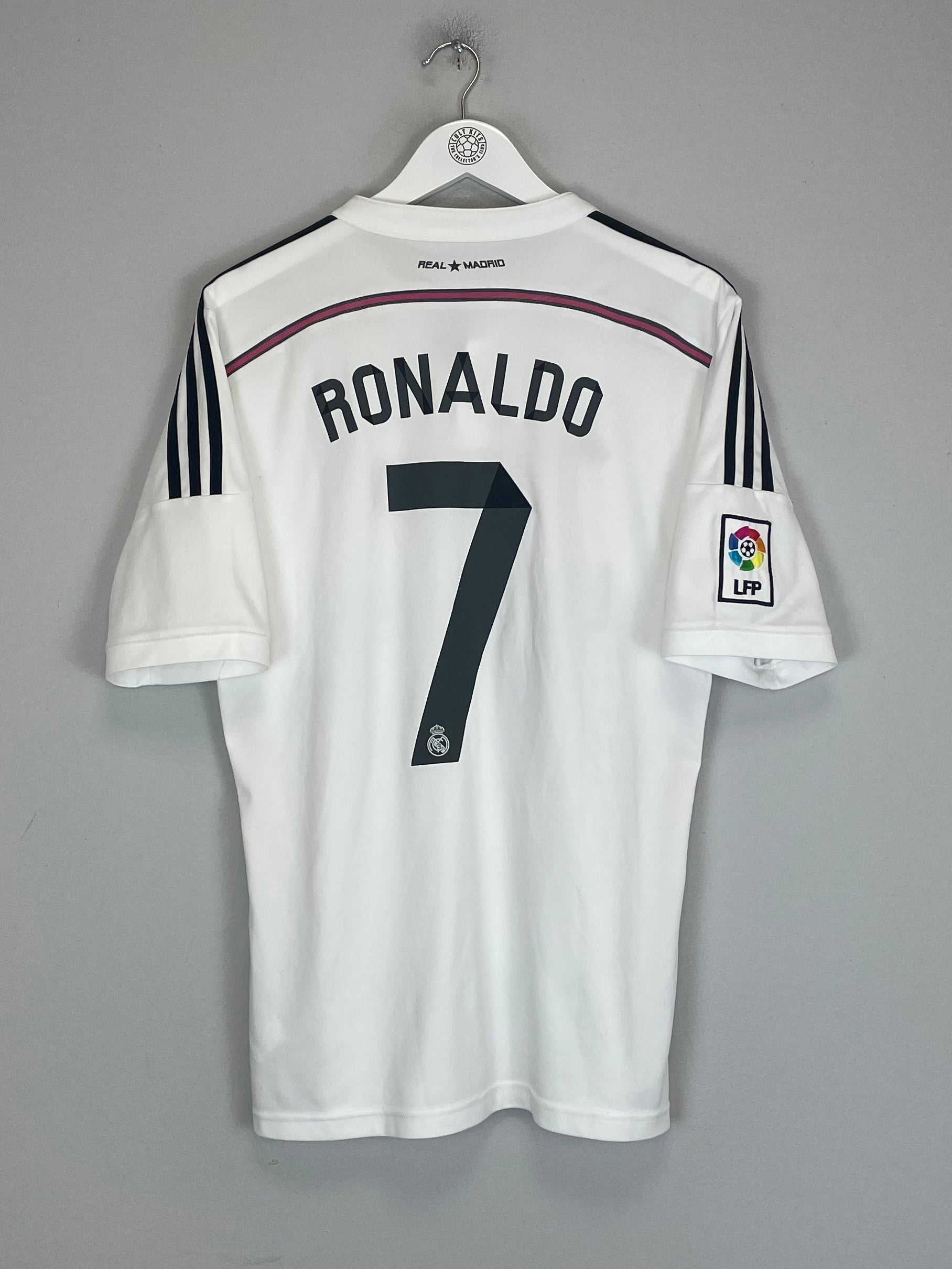 Shop 2014/15 REAL MADRID RONALDO #7 HOME SHIRT (M) ADIDAS, classic football shirts, vintage football shirts & retro soccer jerseys at Cult Kits