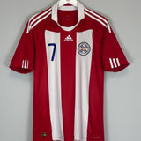 2010/12 PARAGUAY CARDOZO #7 HOME SHIRT (M) ADIDAS
