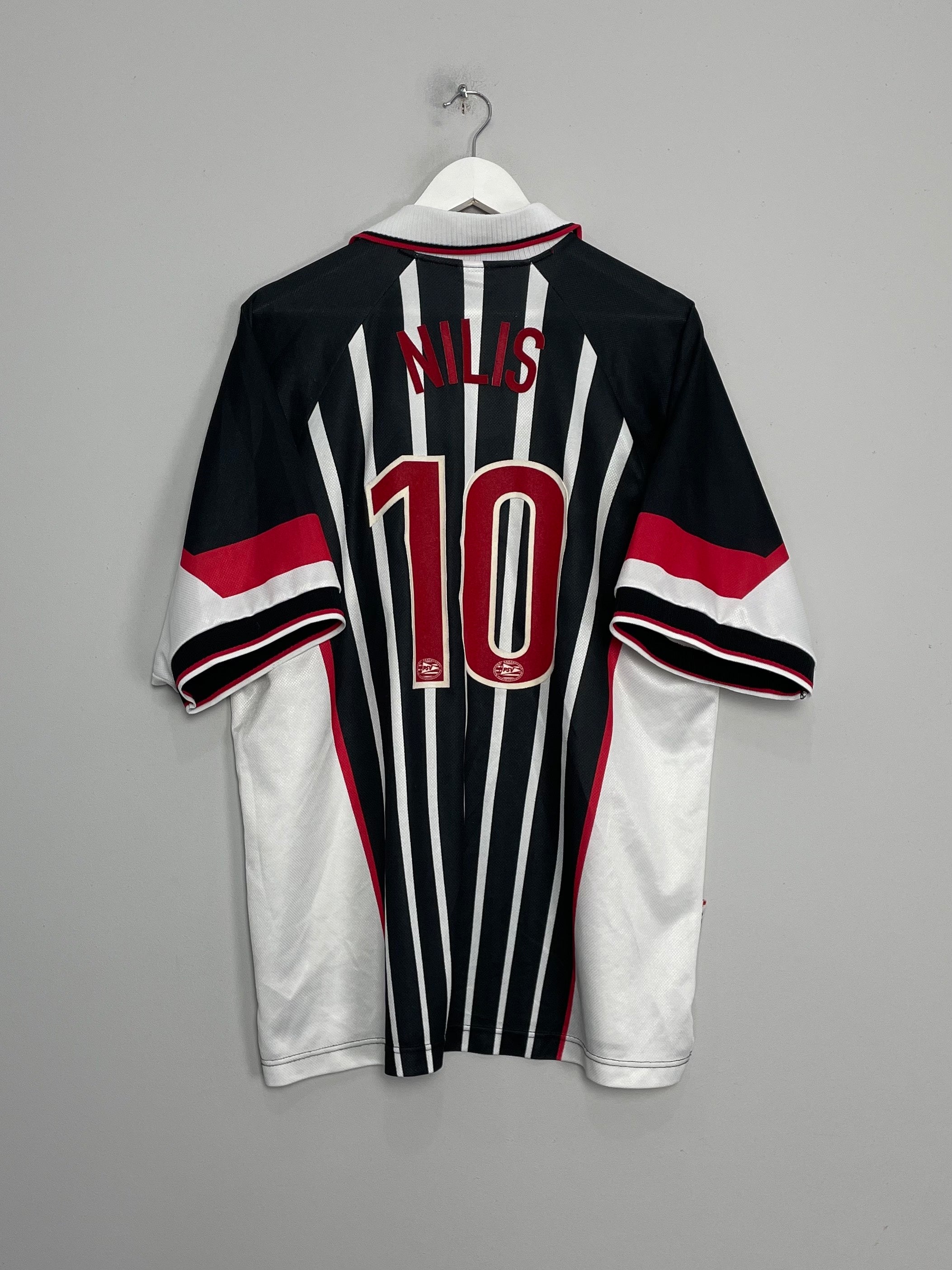 Shop 1997/98 PSV NILIS #10 AWAY SHIRT (XXL) NIKE, classic football shirts, vintage football shirts & retro soccer jerseys at Cult Kits