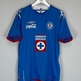 2005/06 CRUZ AZUL HOME SHIRT (L) UMBRO