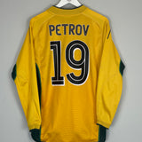 Shop 2002/03 CELTIC PETROV #19 L/S AWAY SHIRT (M) UMBRO, classic football shirts, vintage football shirts & retro soccer jerseys at Cult Kits