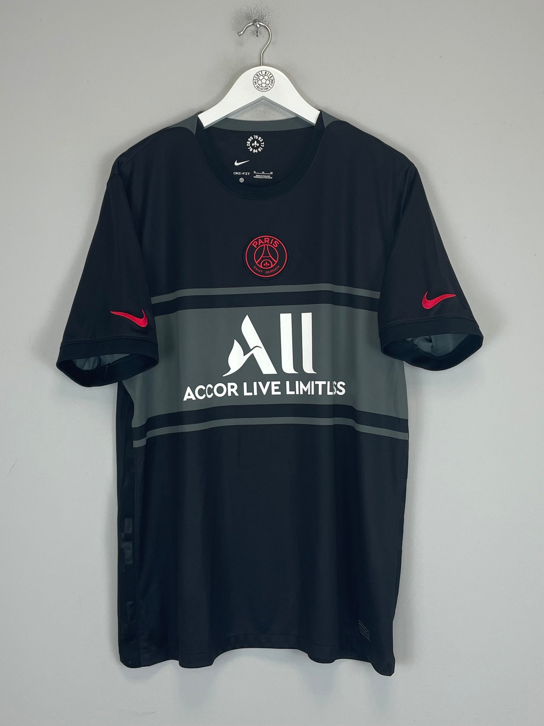Shop 2021/22 PSG NEYMAR JR THIRD SHIRT (XL) NIKE, classic football shirts, vintage football shirts & retro soccer jerseys at Cult Kits