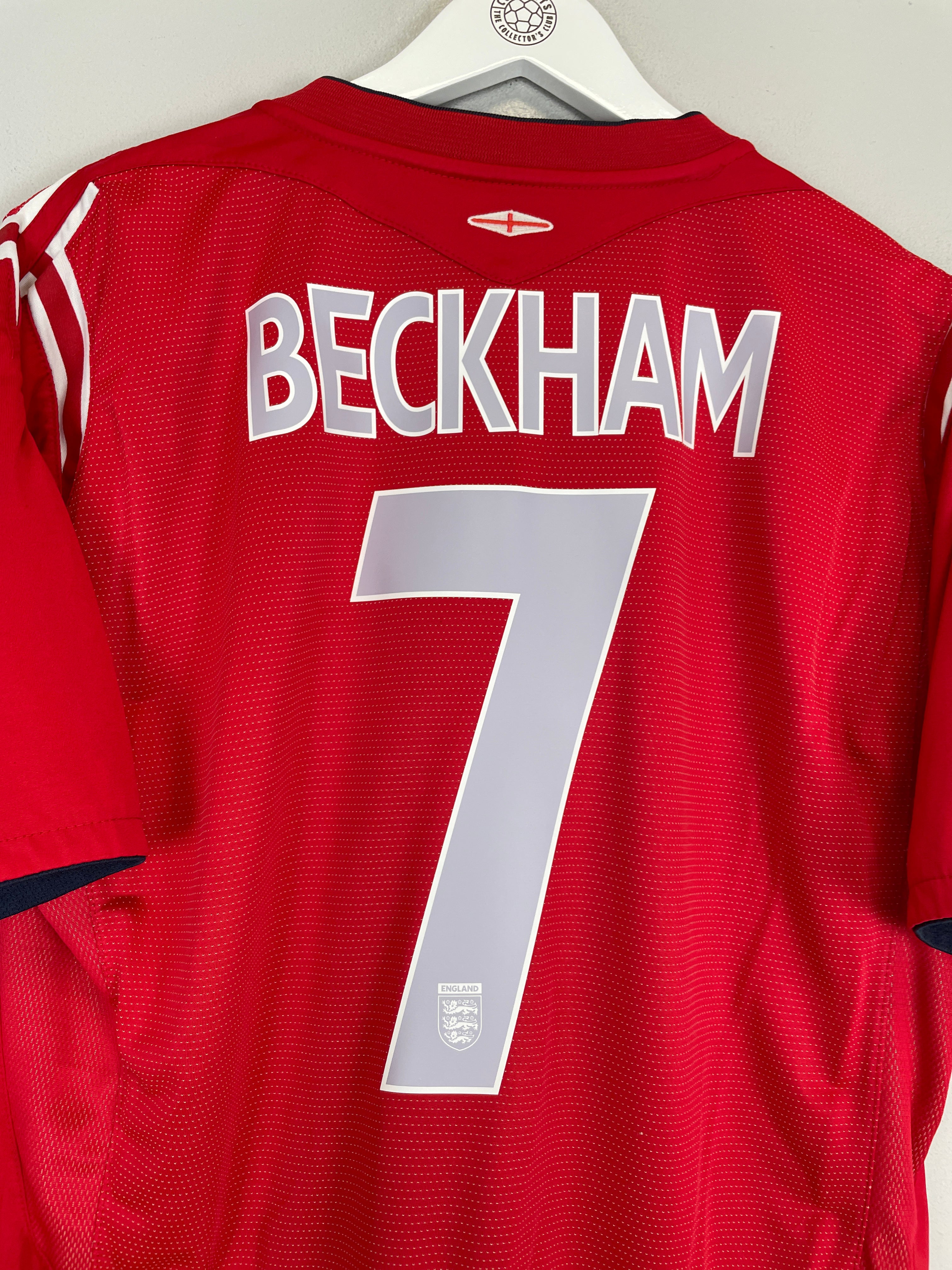 Shop 2004/06 ENGLAND BECKHAM #7 AWAY SHIRT (L) UMBRO, classic football shirts, vintage football shirts & retro soccer jerseys at Cult Kits